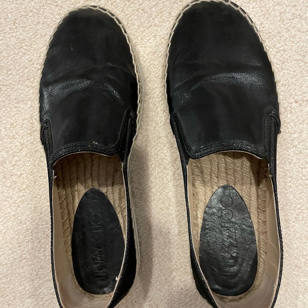 Jimmy Choo espadrille flats. Size 37.5